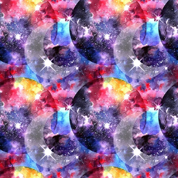 Hand drawn watercolor illustration space.