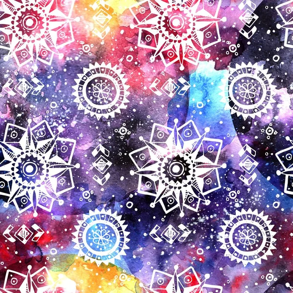 Hand drawn watercolor illustration space.