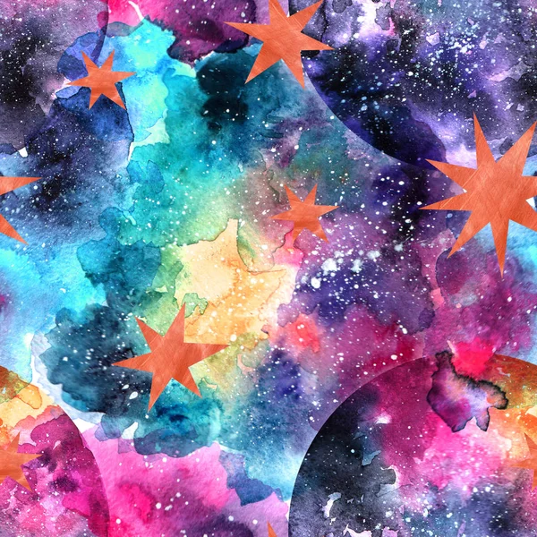 Hand drawn beautiful watercolor illustration space. — Stock Photo, Image
