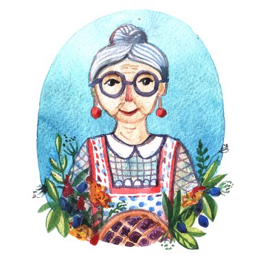 Tasarımınız için suluboya resim güzel el boyalı.