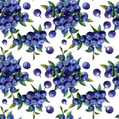 Sulu boya Dikişsiz desen meyveler ve meyve el boyalı