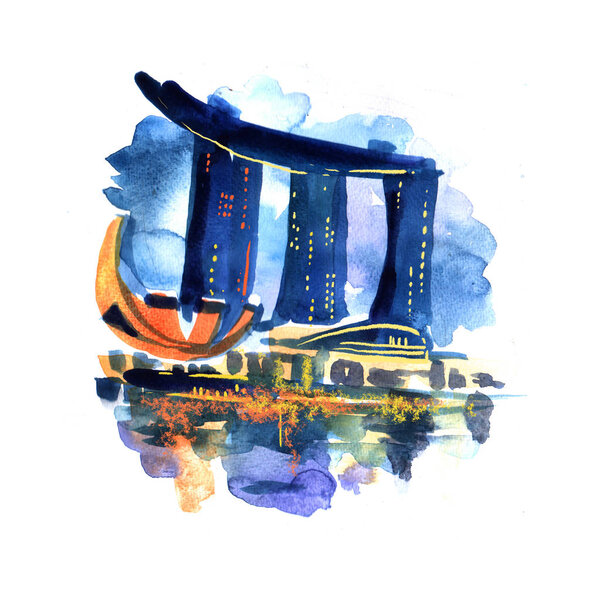 illustration simbol of Singapore
