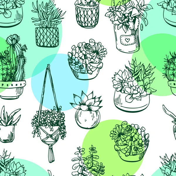 Les plantes sont prêtes. Beau dessin dessiné à la main style croquis . — Image vectorielle