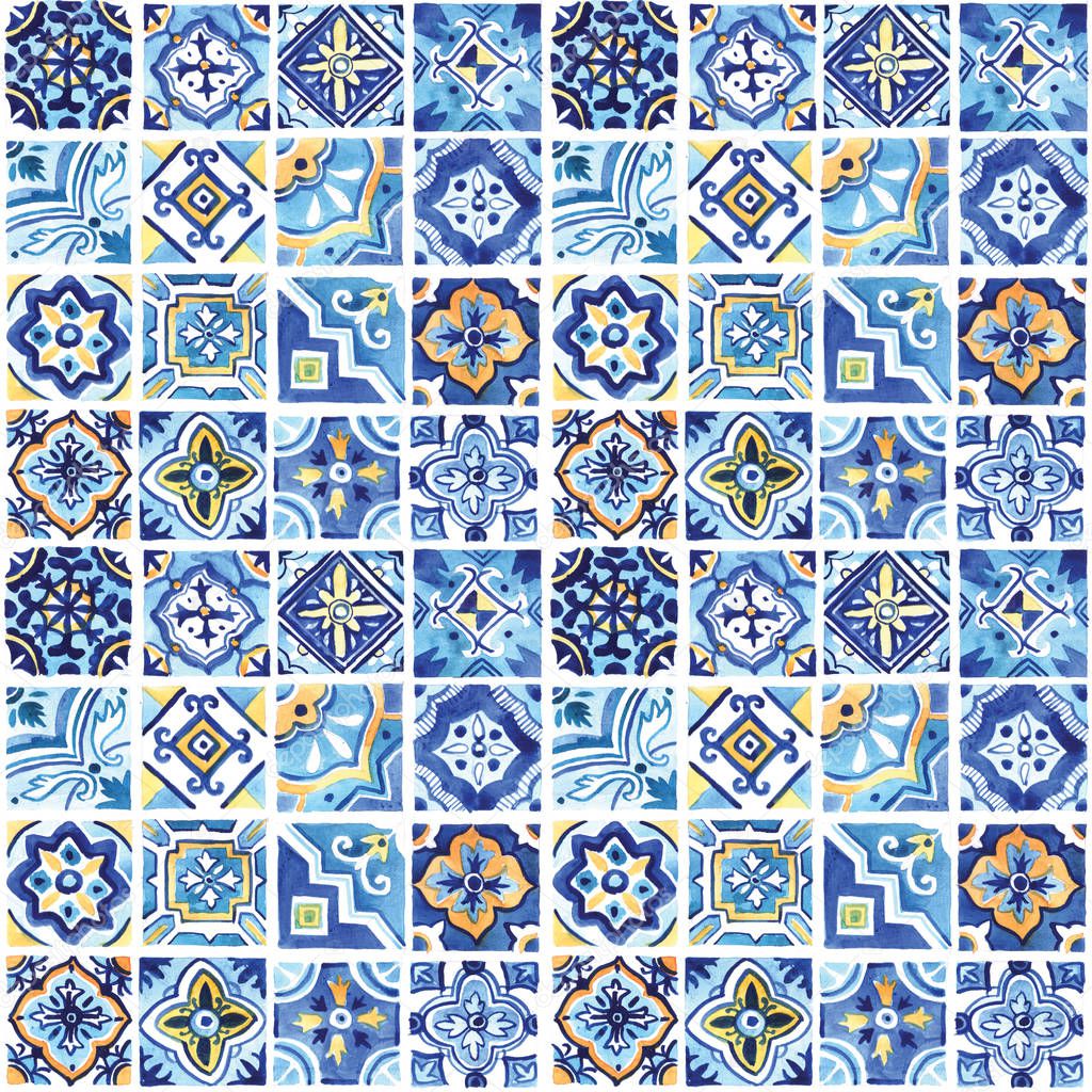 Mediterranean ceramics pattern