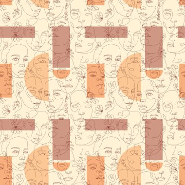 Çizgi sanatı güzel kadın. Poster, ambalaj ve web için mükemmel illüstrasyon