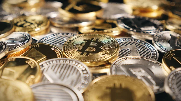 Bitcoin Diverses Monnaies Cryptographiques — Photo