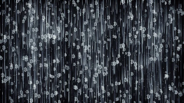 Bitcoin Madencilik Karanlık Arkaplanı