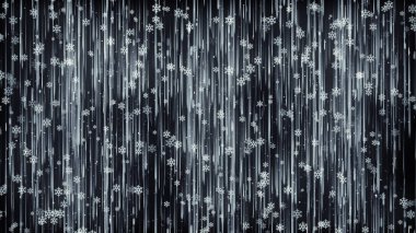 Kar Parçacıkları Karanlık Arkaplan