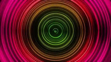 VJ Kırmızı Yeşil Neon Çemberleri