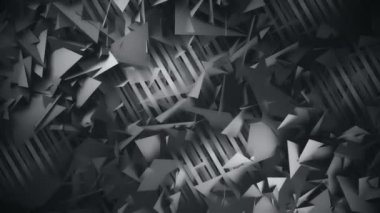 Çokgenler ve Çizgiler Karanlık Geometrik Soyut Arkaplan