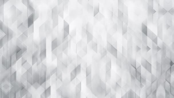 Vit trekantig polygonal abstrakt bakgrund — Stockvideo