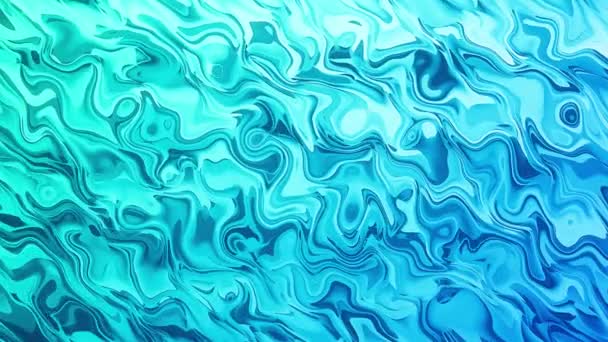 Blue Liquid glatte abstrakte Hintergrund — Stockvideo