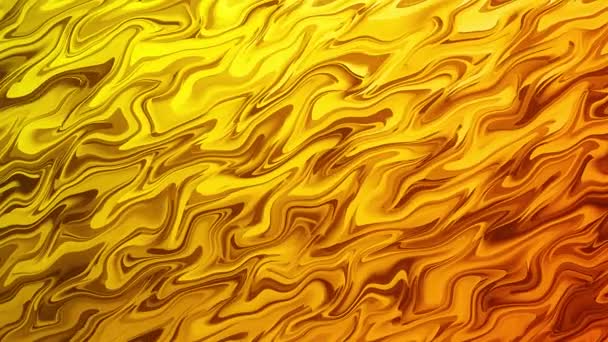 Liquid Waves Abstract Orange Background — Stock Video