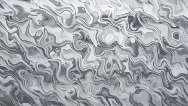 Fondo abstracto liso líquido blanco — Vídeos de Stock