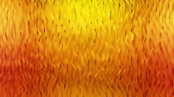 Gradiente de color naranja líneas geométricas onduladas — Vídeo de stock