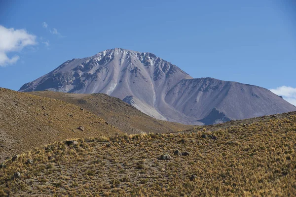 ทะเลทรายท นในอ ทยานแห งชาต Lauca Altiplano ของภาคเหน อของช — ภาพถ่ายสต็อก