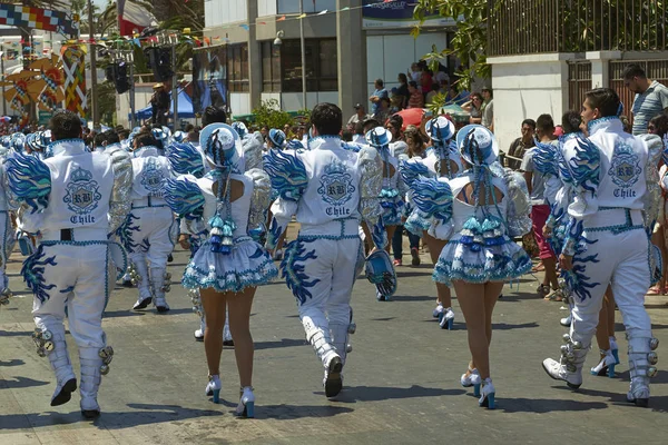 Arica Chile Januar 2016 Caporales Tanzgruppe Tritt Beim Jährlichen Carnaval — Stockfoto