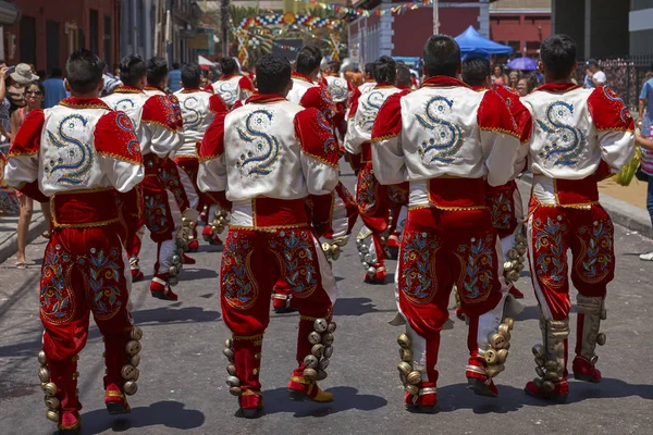 Arica Chile Ocak 2016 Caporales Dansçı Yıllık Carnaval Andino Con — Stok fotoğraf