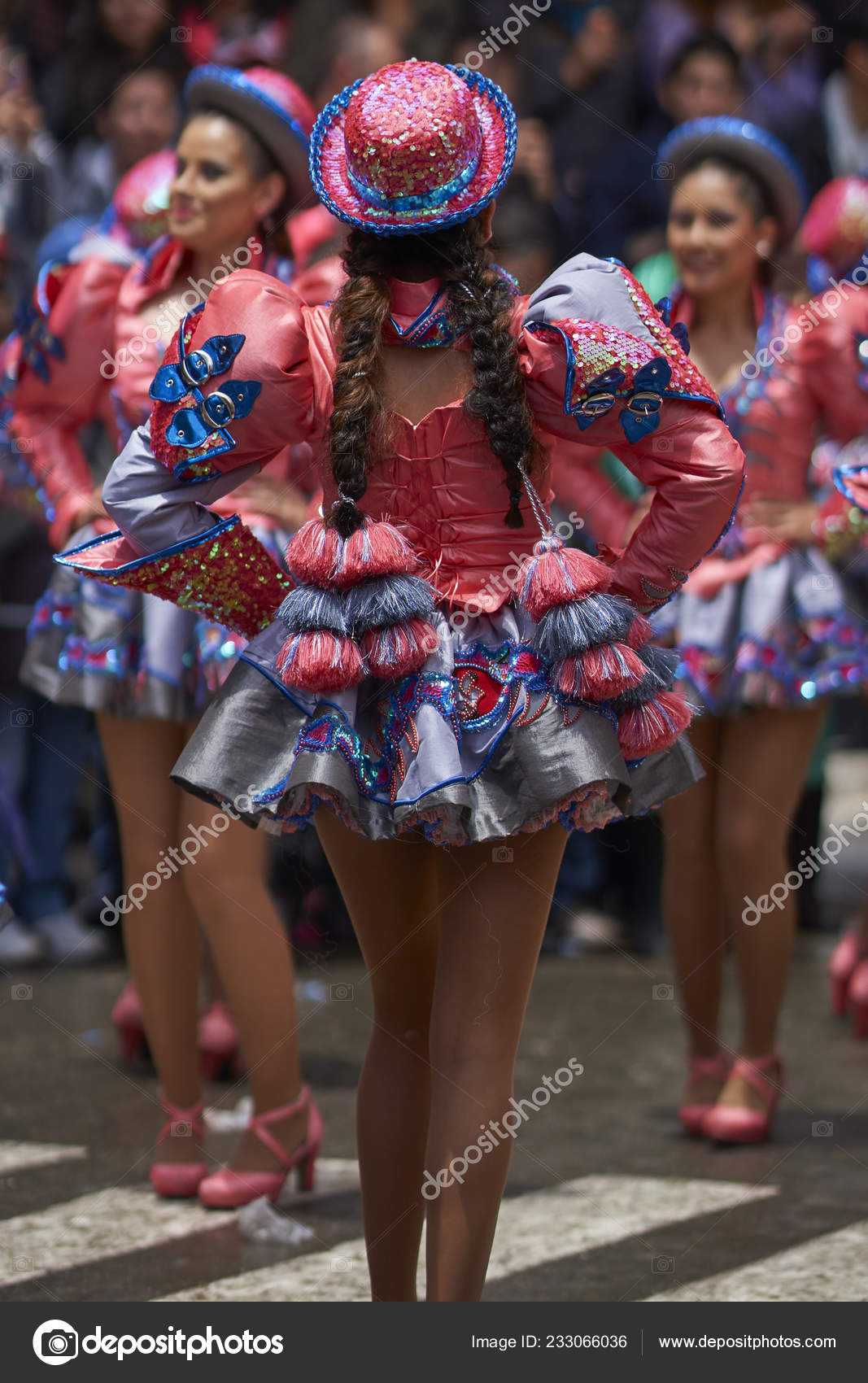 De Caporales Bolivia Vestimenta Saya Mujer Trajes Tipicos Peru España