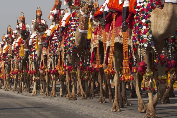 New Delhi India Januari 2008 Soldater Den Indiska Gränsen Säkerhetsstyrkan — Stockfoto