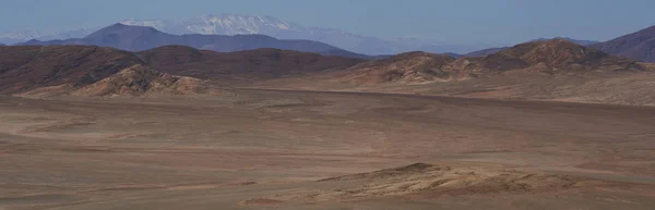 Paisaje Árido Junto Carretera Panamericana Ruta Recorriendo Atacama Norte Chile —  Fotos de Stock