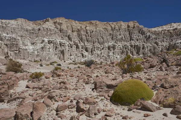 Aşınmış Kaya Oluşumları Quebrada Chuba Yüksek Dağları Kuzey Şili Lauca — Stok fotoğraf