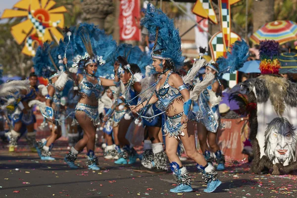 Arica Chili Januari 2016 Tobas Dansers Klederdracht Van Andes Tijdens — Stockfoto