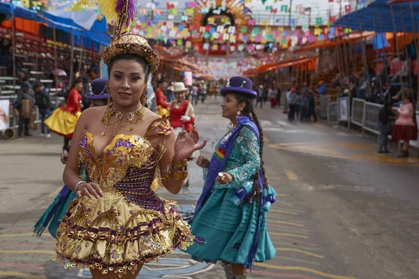 Oruro Bolivya Şubat 2017 Yıllık Karnaval Sırasında Bolivya Nın Altiplano — Stok fotoğraf