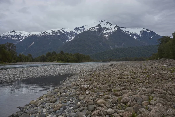 River Amarillo Flowing Wilderness Patagonia Southern Chile — Stock Photo, Image