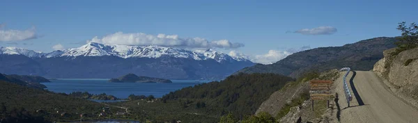 Lago Genel Carrera Patagonia Şili Nin Masmavi Mavi Sularına Yanında — Stok fotoğraf
