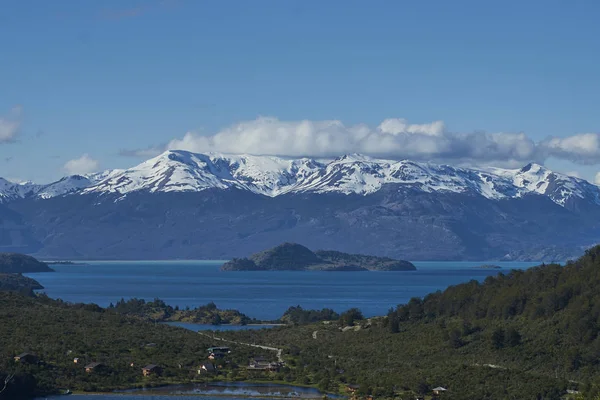 Fekvő Mentén Carretera Austral Mellett Lago General Carrera Patagónia Chile — Stock Fotó