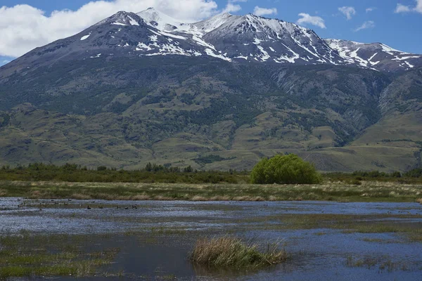 Krajina Valle Chacabuco Severní Patagonie Chile — Stock fotografie