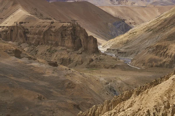 Άνυδρες Ορεινό Τοπίο Κατά Μήκος Της Διαδρομής Του Δρόμου Μεγάλο — Φωτογραφία Αρχείου