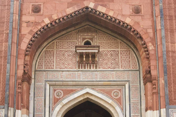 Delhi India January 2009 Historic Mosque Qal Kuhna Historic Fort — Stock Photo, Image