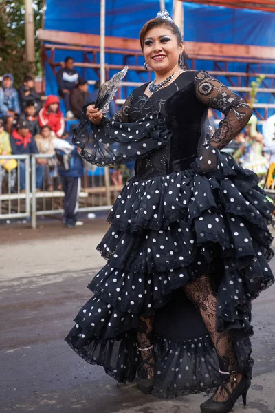 Oruro Bolivia Febbraio 2017 Membri Gruppo Danza Waca Waca Costume — Foto Stock