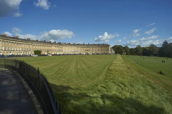 Bath Egyesült Királyság Szeptember 2020 Royal Crescent Bath Somerset Egyesült — Stock Fotó