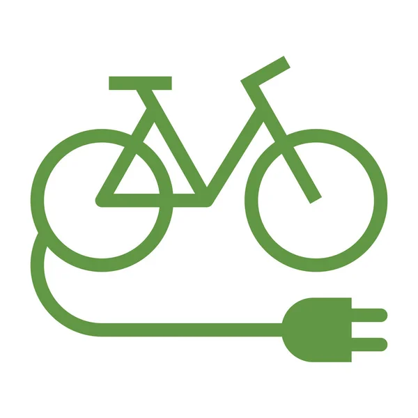 Bike Bike Bicicleta Eléctrica Bicicleta Eléctrica — Vector de stock