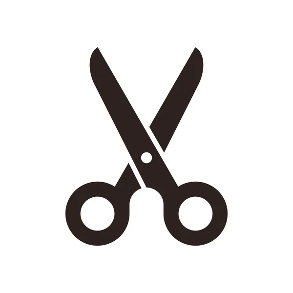 Scissors Symbol Isolated White Background — Stock Vector