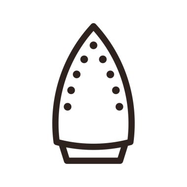 Demir simgesi. Çamaşırhane ve ev işleri sembolü