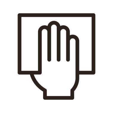 Oy simgesi. Oy sembolü veren ot beyaz arka plan izole