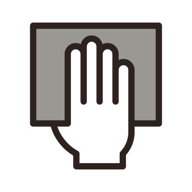 Oy simgesi. Oy sembolü veren ot beyaz arka plan izole