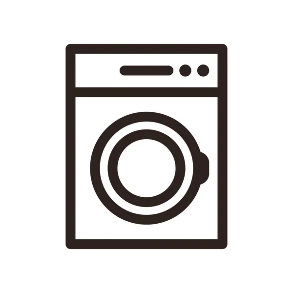 Pračka Ikona Symbol Praní Domácí Práce — Stockový vektor