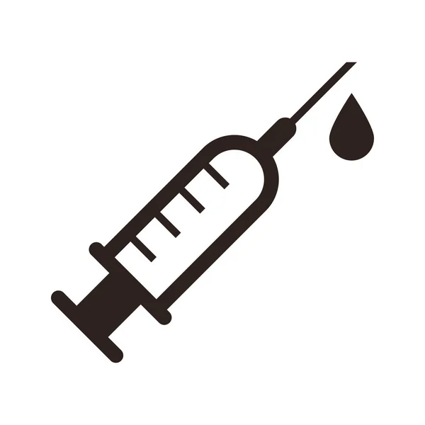 Injection syringe icon — Stock Vector