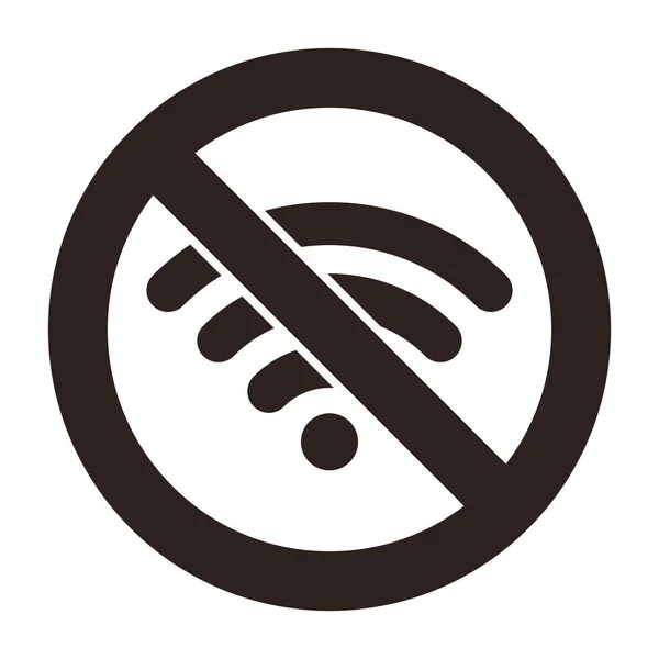 Aucun signe Wifi — Image vectorielle