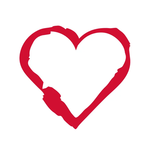 Serce. Symbol romantyzmu i miłości — Wektor stockowy
