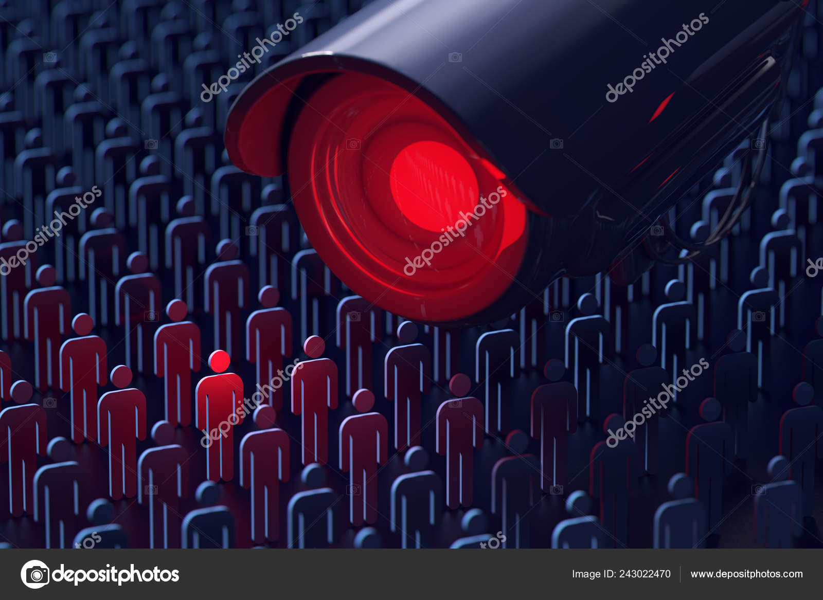 Herunterladen - Eine riesige Überwachungskamera spioniert einen Mann aus. Keine Geheimnisse, kein Datenschutzkonzept. 3D-Darstellung — Stockbild Eine Riesige Überwachungskamera Spioniert Einen Mann Aus Keine Geheimnisse Kein — Stockfoto