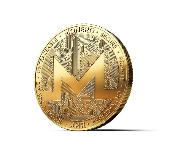 Monero キッチンエイド Cryptocurrency 物理的な概念はコインに孤立した白い背景です レンダリング — ストック写真