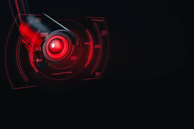 Düşman şirketlerin infiltratlar hassas veya gizli verileri konsepti için. Gelecekteki kavramının casusluk. 3D render