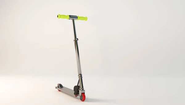 Navalha Scooter Isolado Fundo Branco Ilustração — Fotografia de Stock