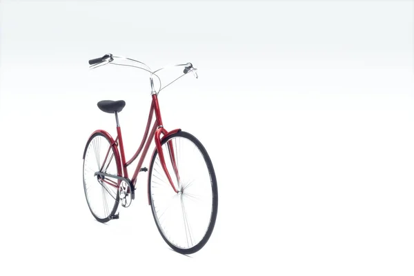 ホワイト バック グラウンド イラストに分離された自転車 — ストック写真